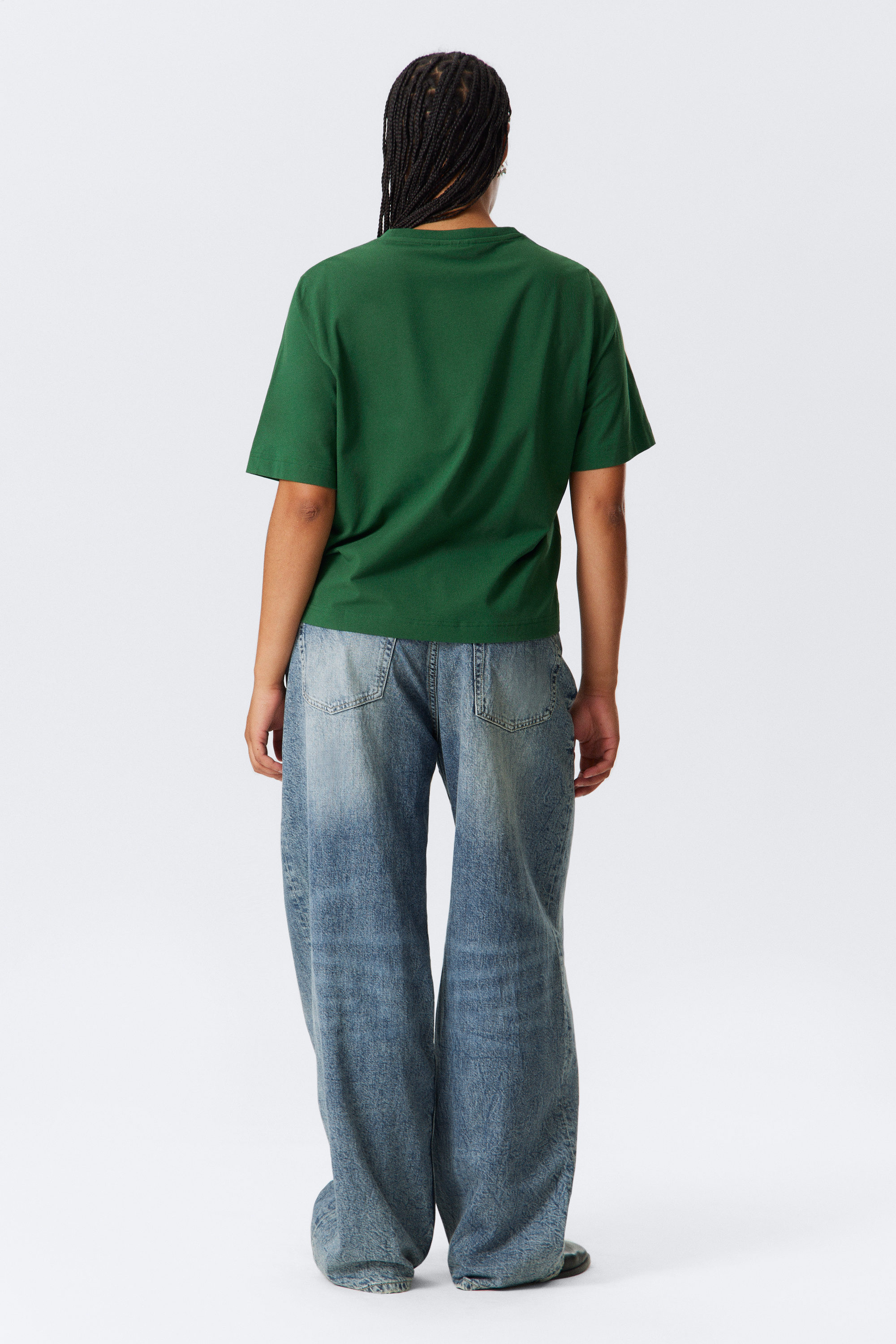Dark Green - Perfect Boxy T-shirt - 2