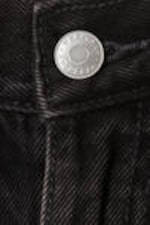 Tuned Black - Oblique Low Waist Loose Barrel Leg Jeans - 6