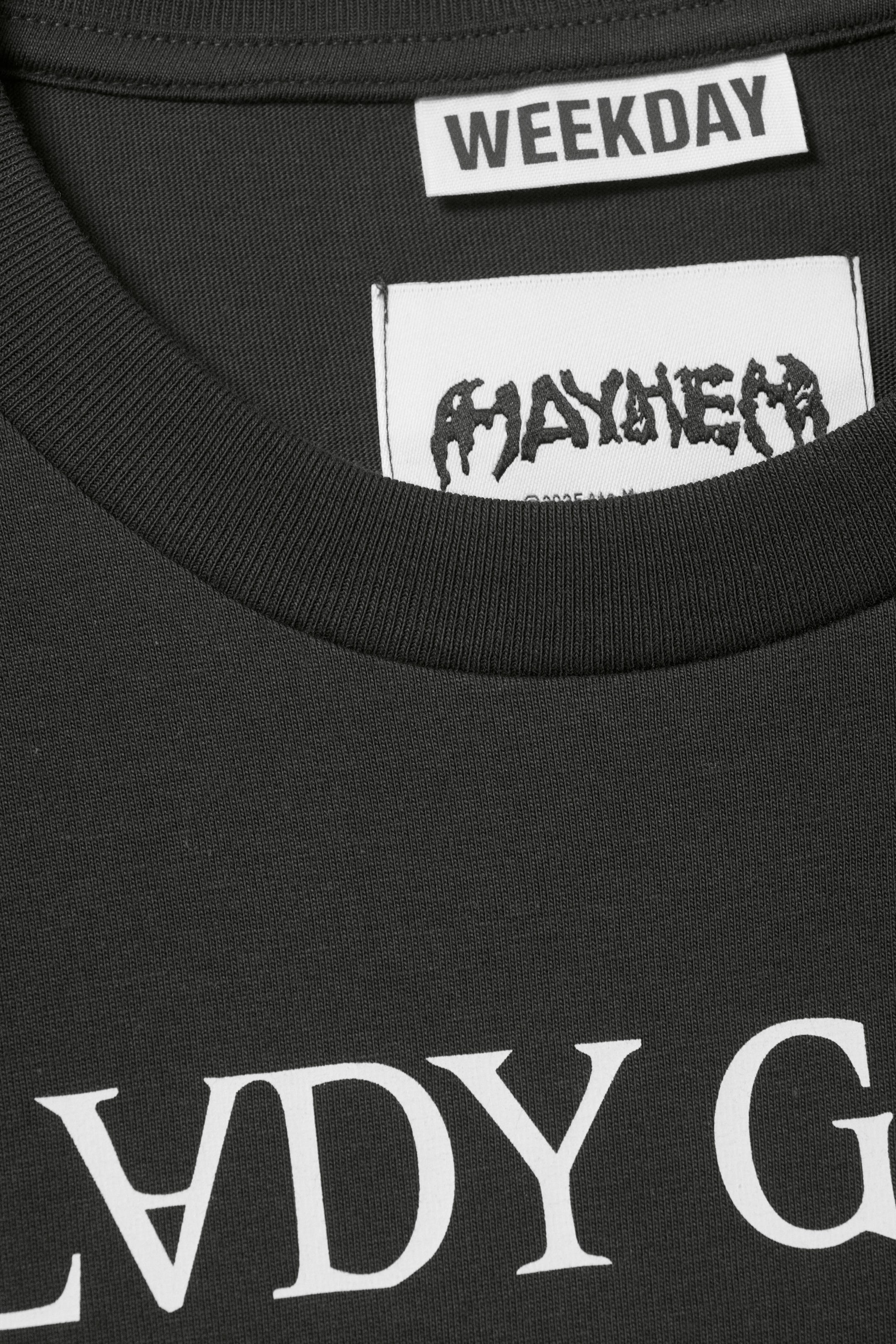 Off-black - Lady Gaga Short-Sleeved T-Shirt - 5