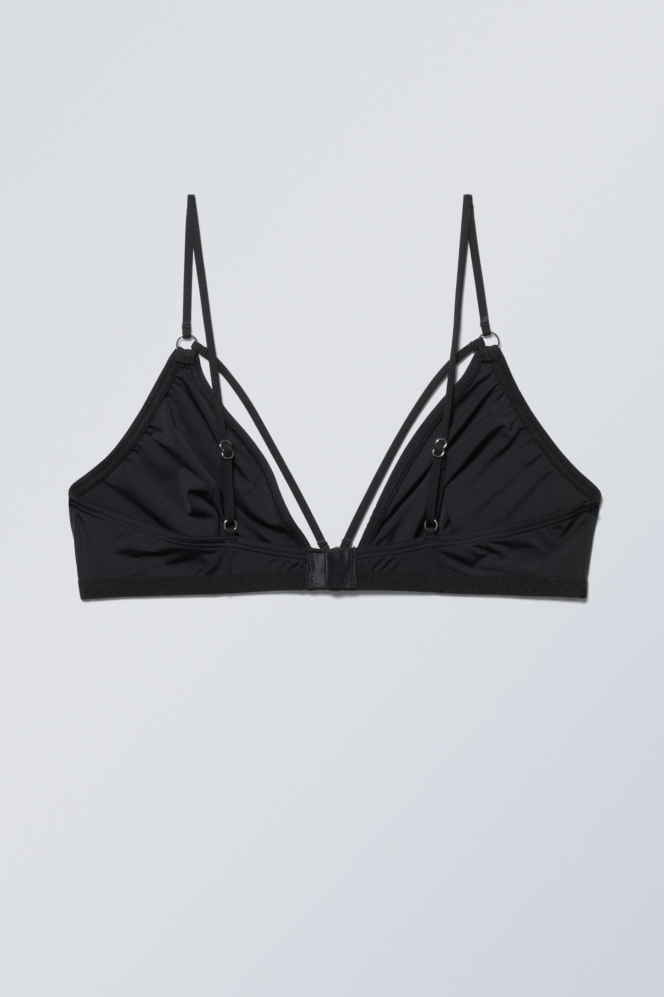 Zwart - Meg triangelbralette met bandjes - 1