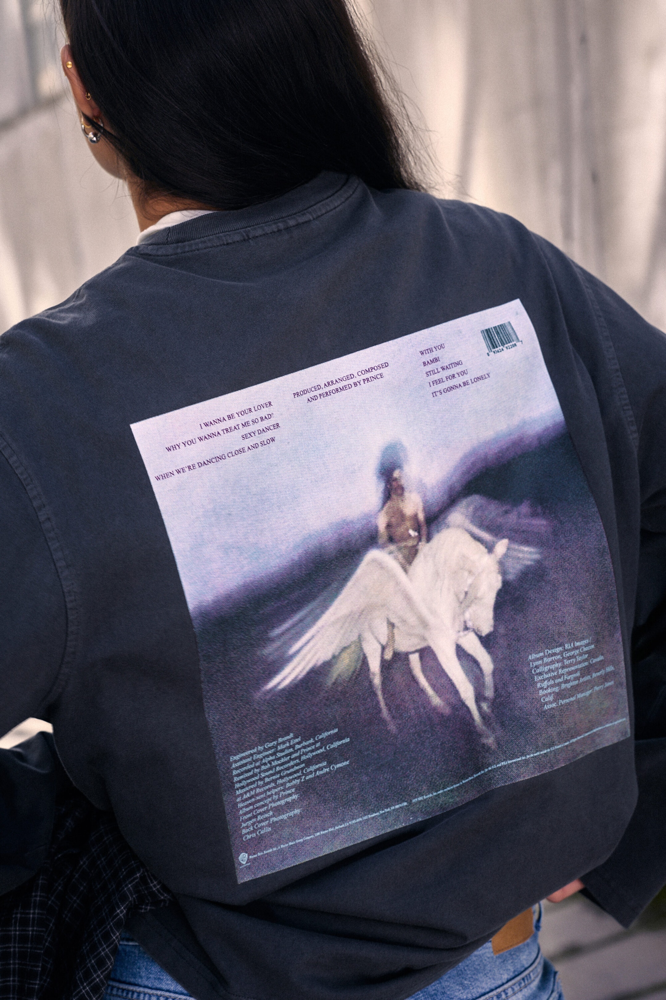 Dark Grey - Prince oversized long-sleeve tee - 8