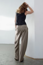 Dark Mole - Barrel Suiting Trouser - 2