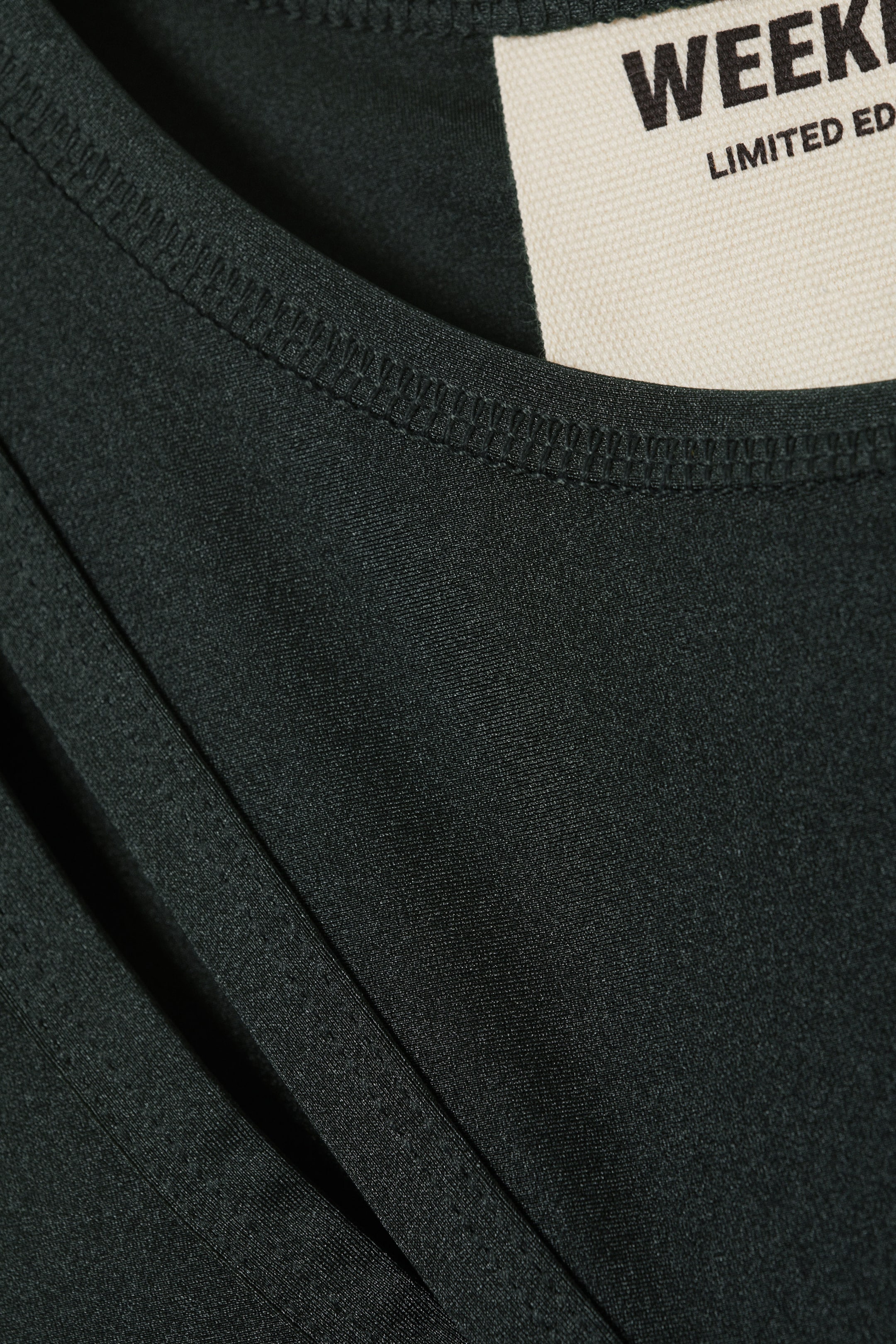 Dunkelgrau - Glattes, eng anliegendes Tanktop - 2