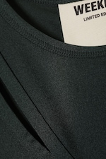 Dunkelgrau - Glattes, eng anliegendes Tanktop - 1