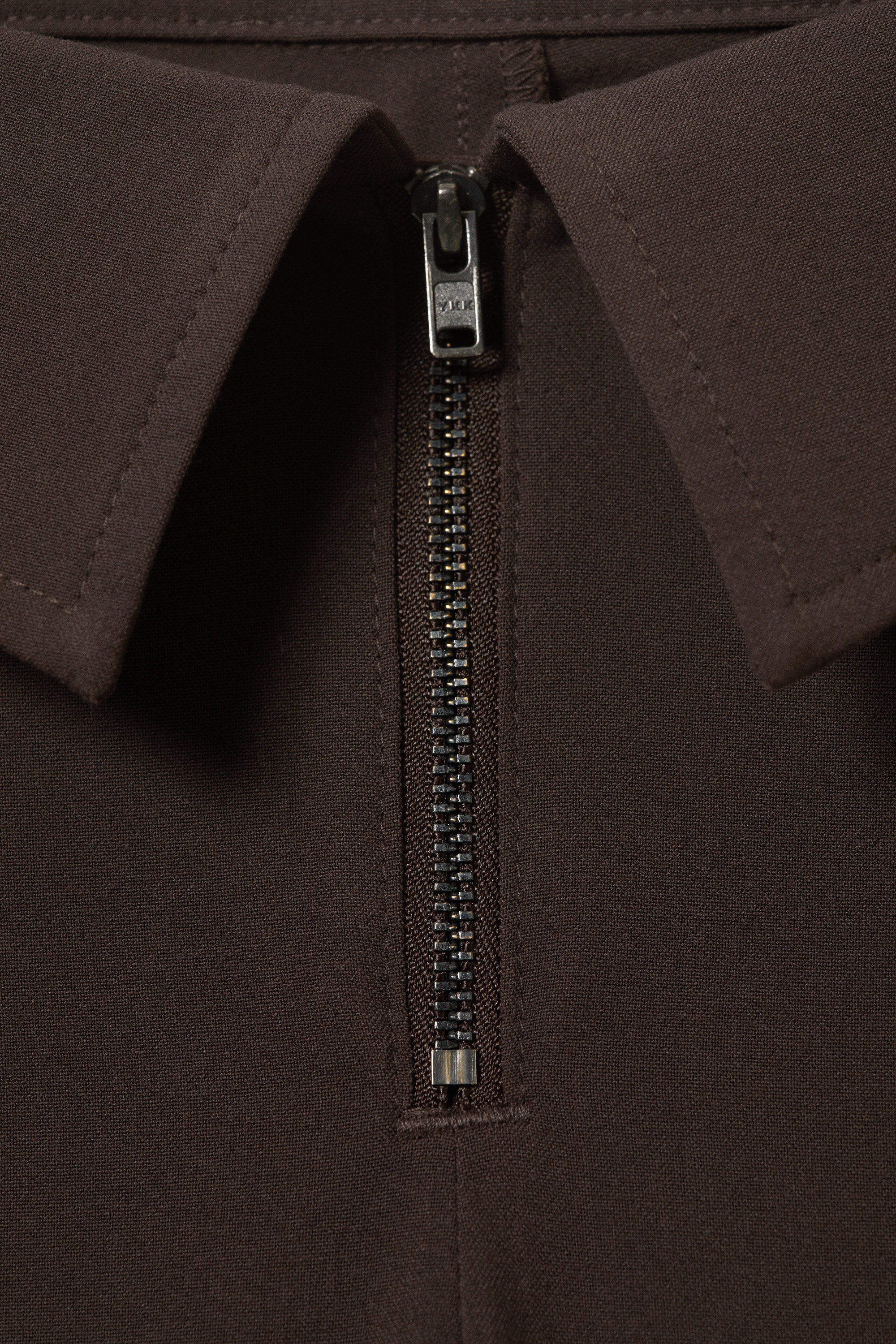 Dark Brown - Low Rise Flared Suit Trousers - 6