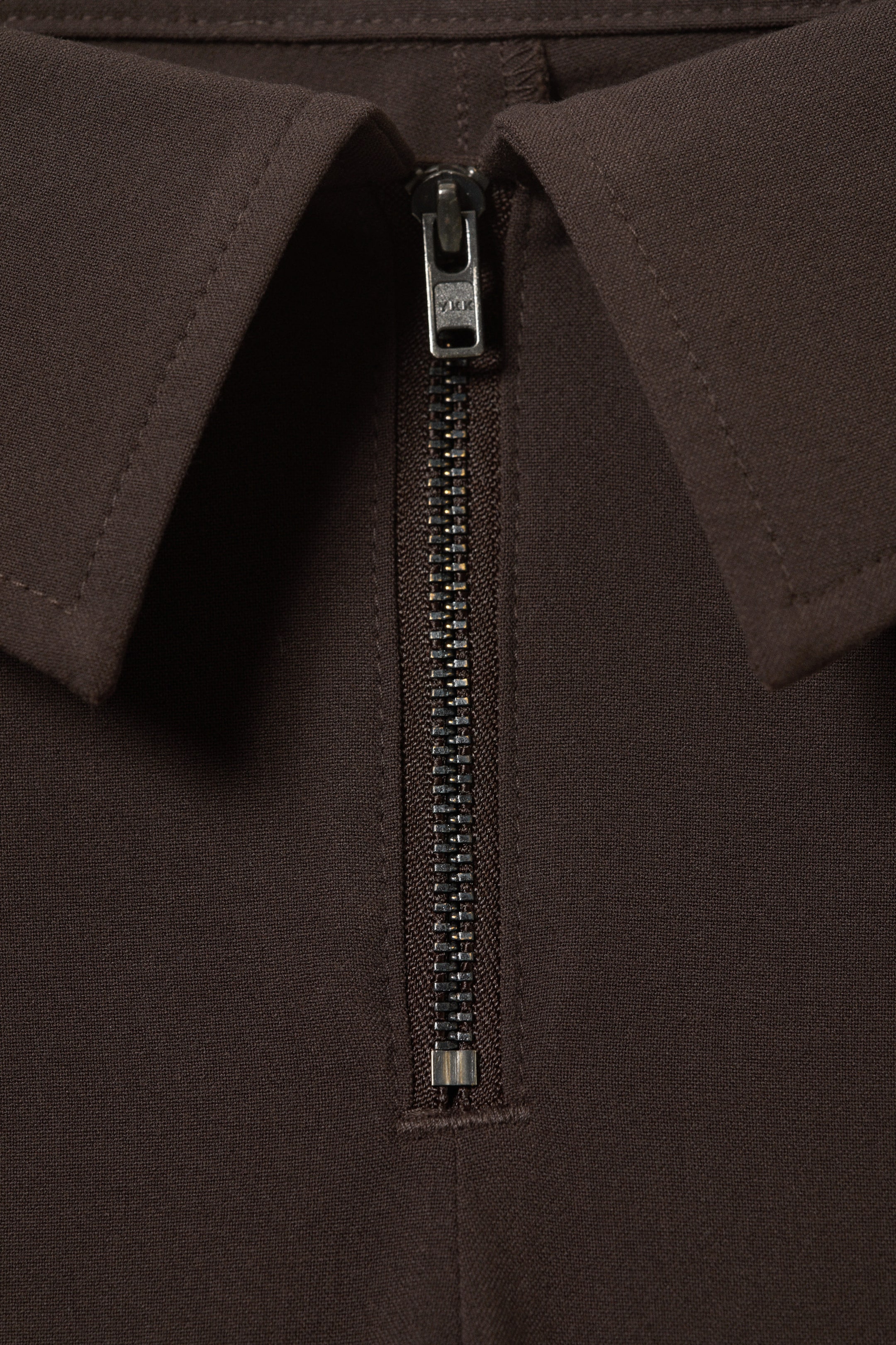 Dark Brown - Low Rise Flared Suit Trousers - 6