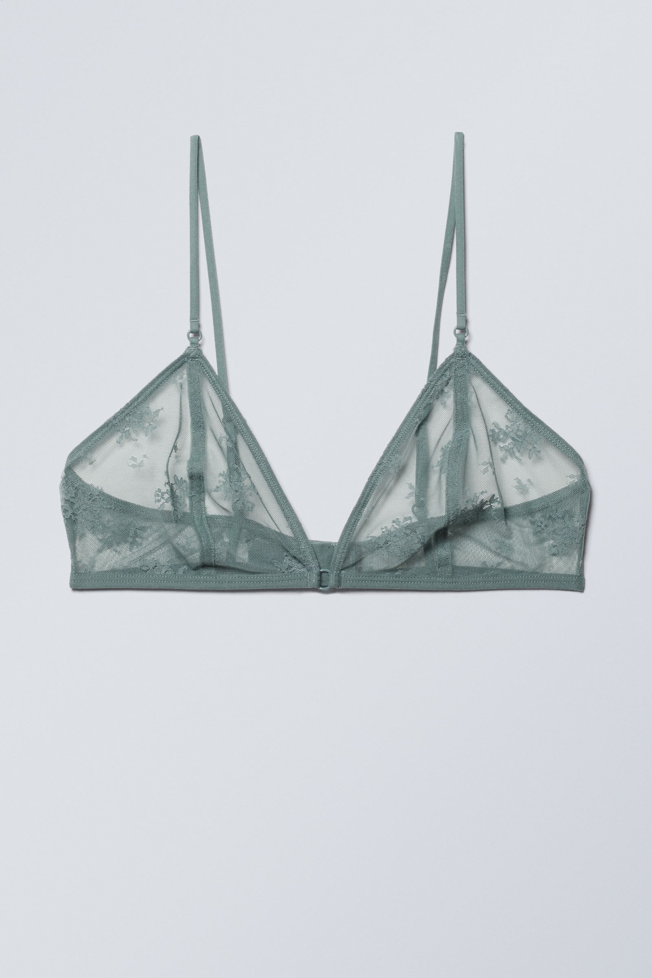 Staubiges Türkis - Spitzen-Bustier Zelda - 0