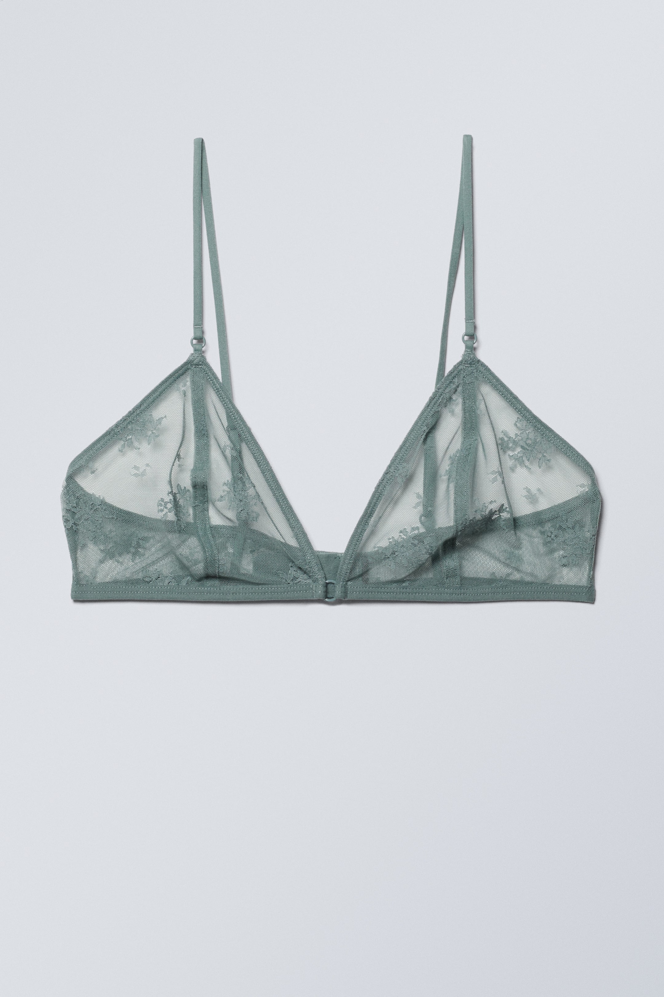 Zacht turkoois - Kanten bralette Zelda - 0