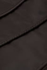 Dark Brown - Piped Shoulder Bag - 1
