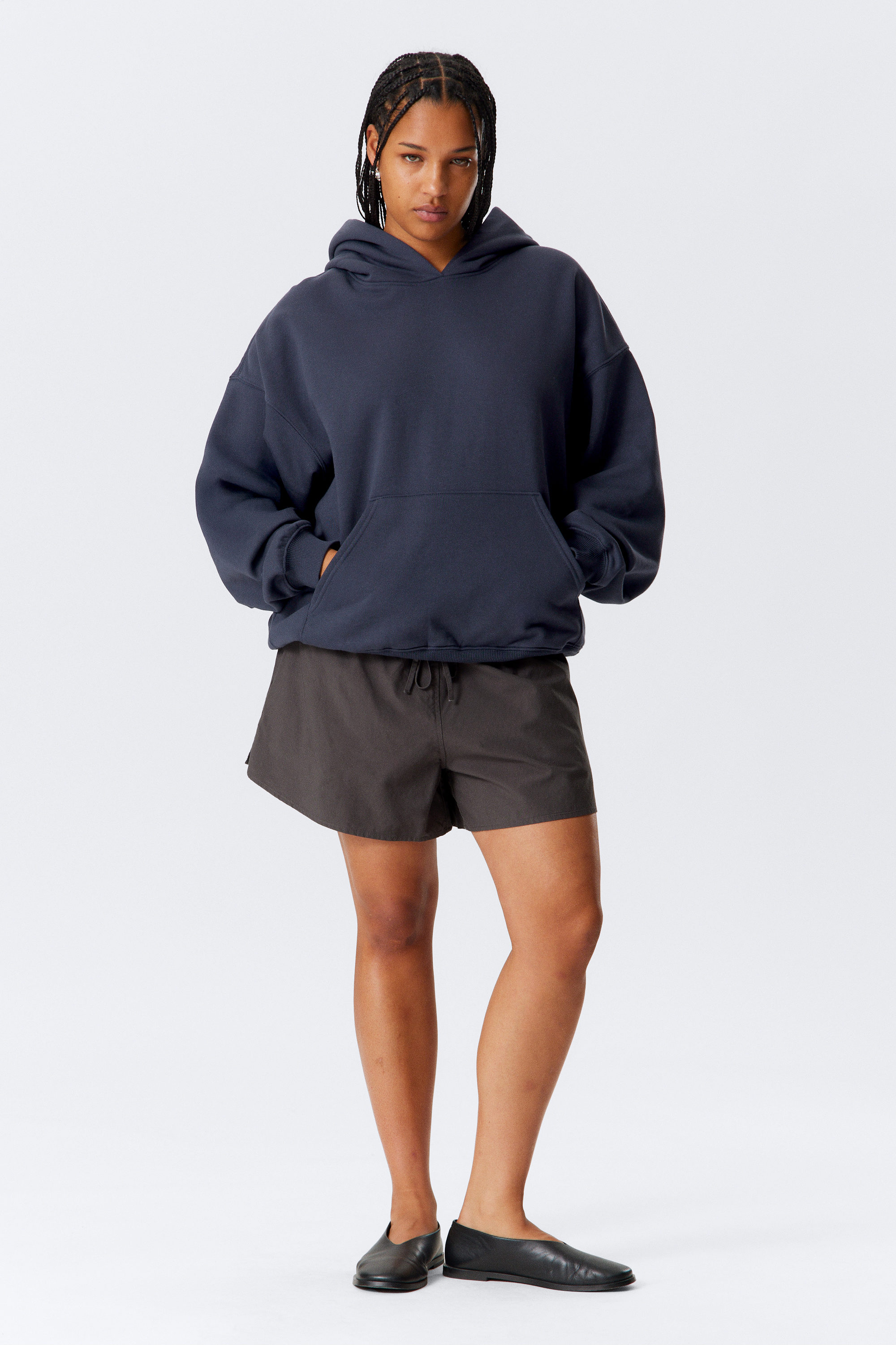 Dark Blue - Oversized Heavyweight Hoodie - 2