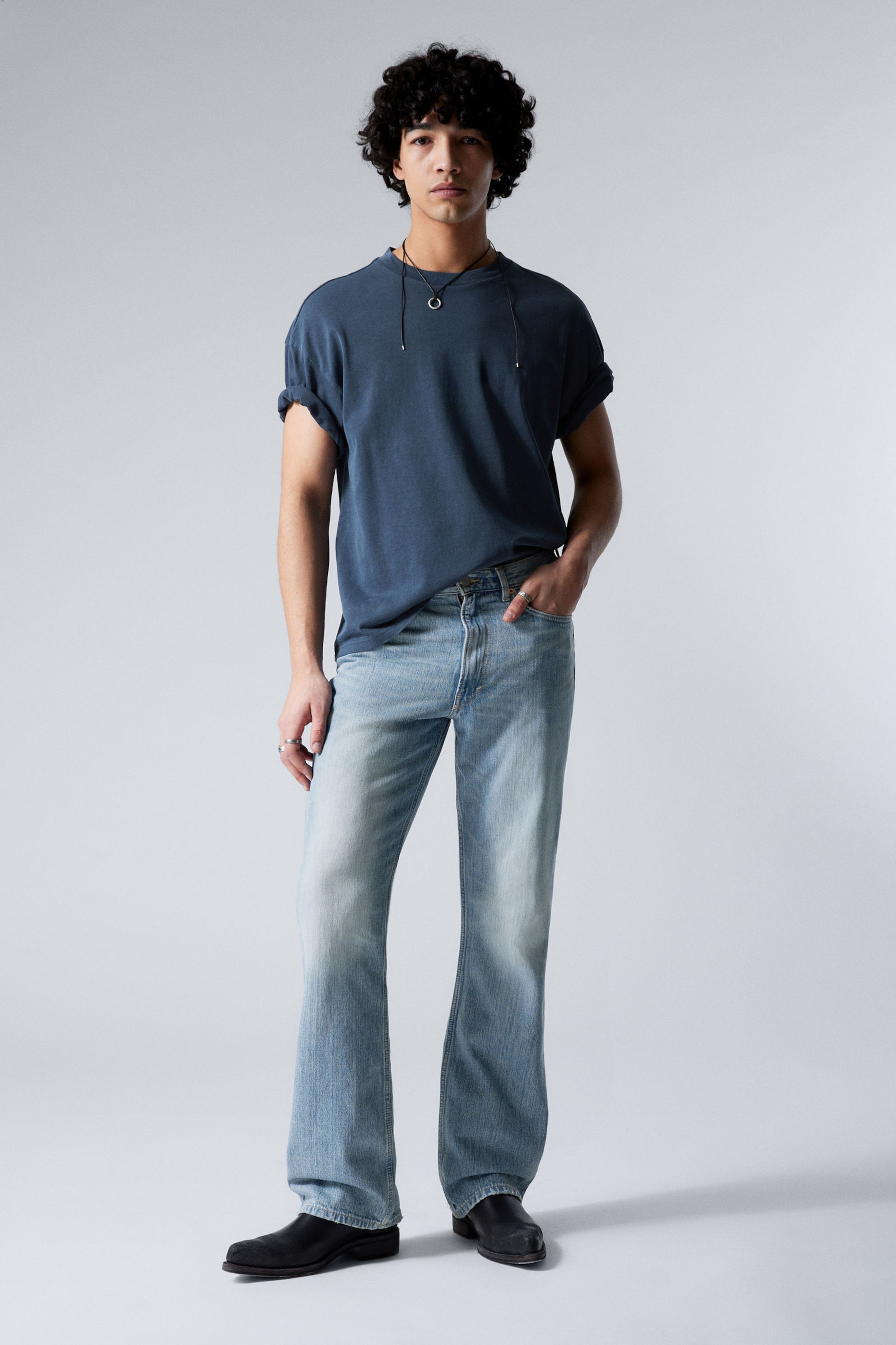 #79829D - Mercury Relaxed Bootcut Leg Jeans - 1