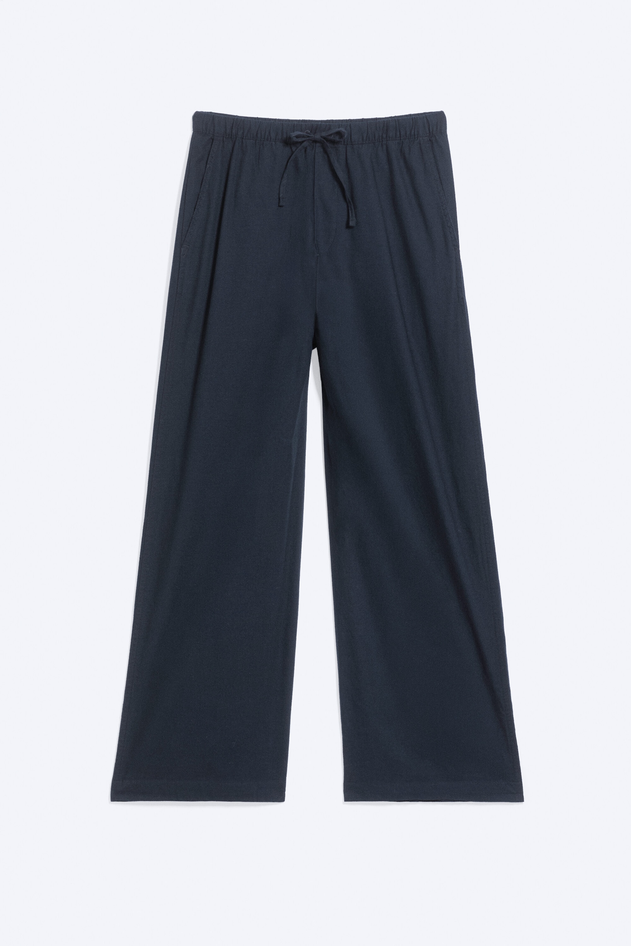Dunkelblau - Entspannte Pyjamahose aus Flanell - 3