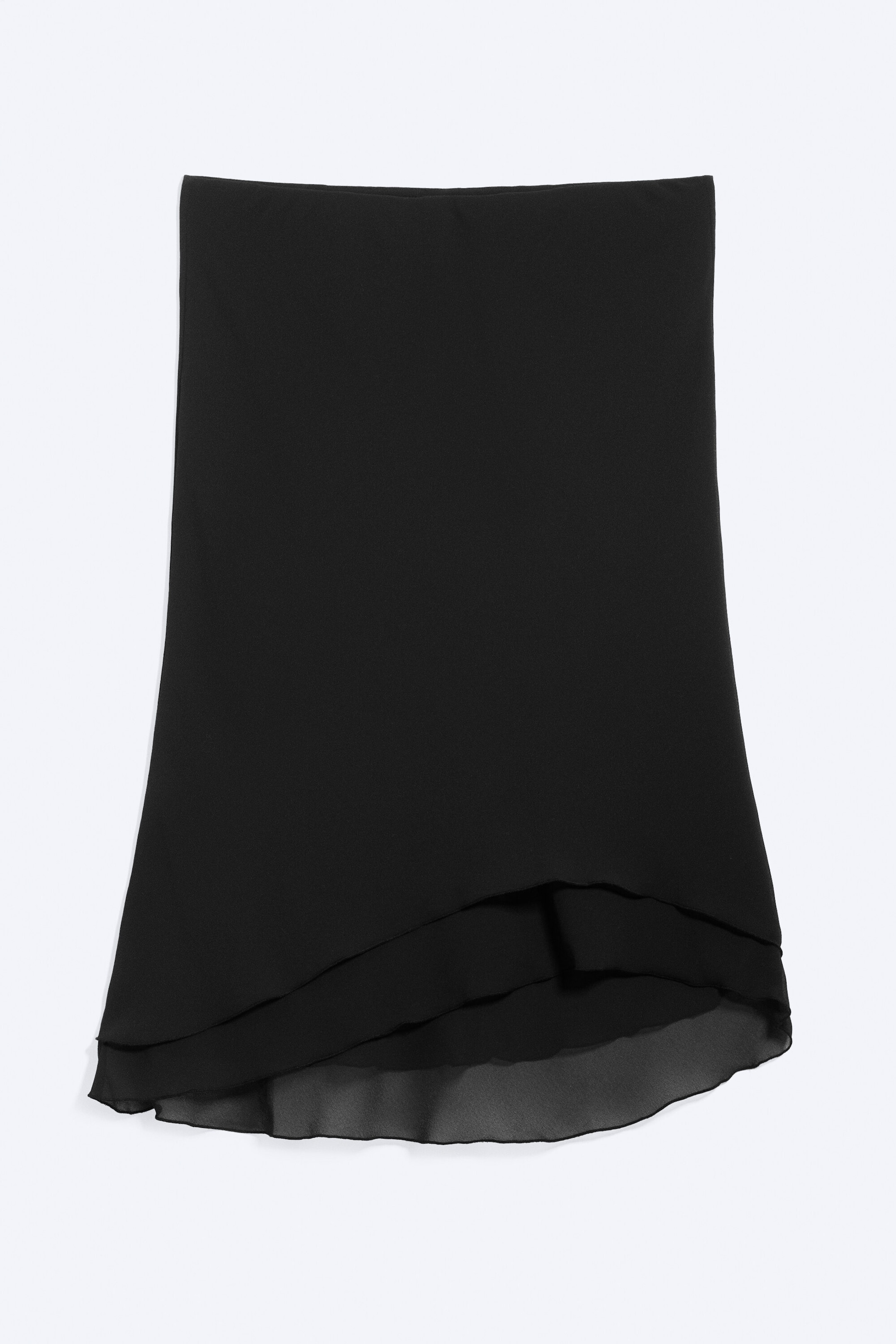 Black - A-Line Midi Skirt - 4