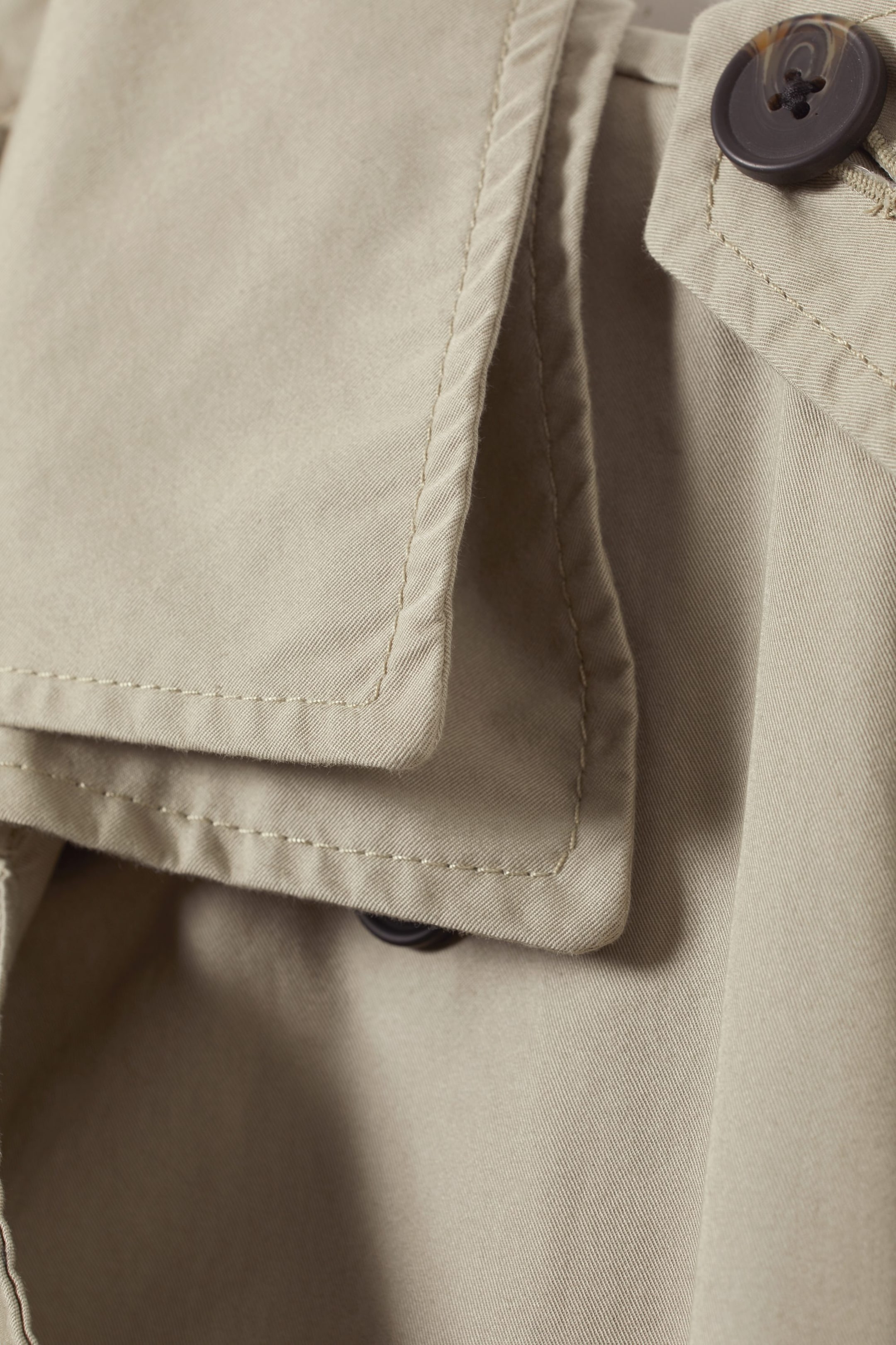 Gedecktes, helles Khaki - Trenchcoat Isolde - 3