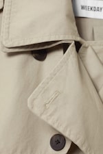 Gedecktes, helles Khaki - Trenchcoat Isolde - 5