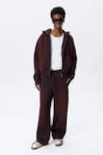 Verwaschenes Dunkelpflaume - Simon – Verwaschener Scuba-Zip-Hoodie. - 2