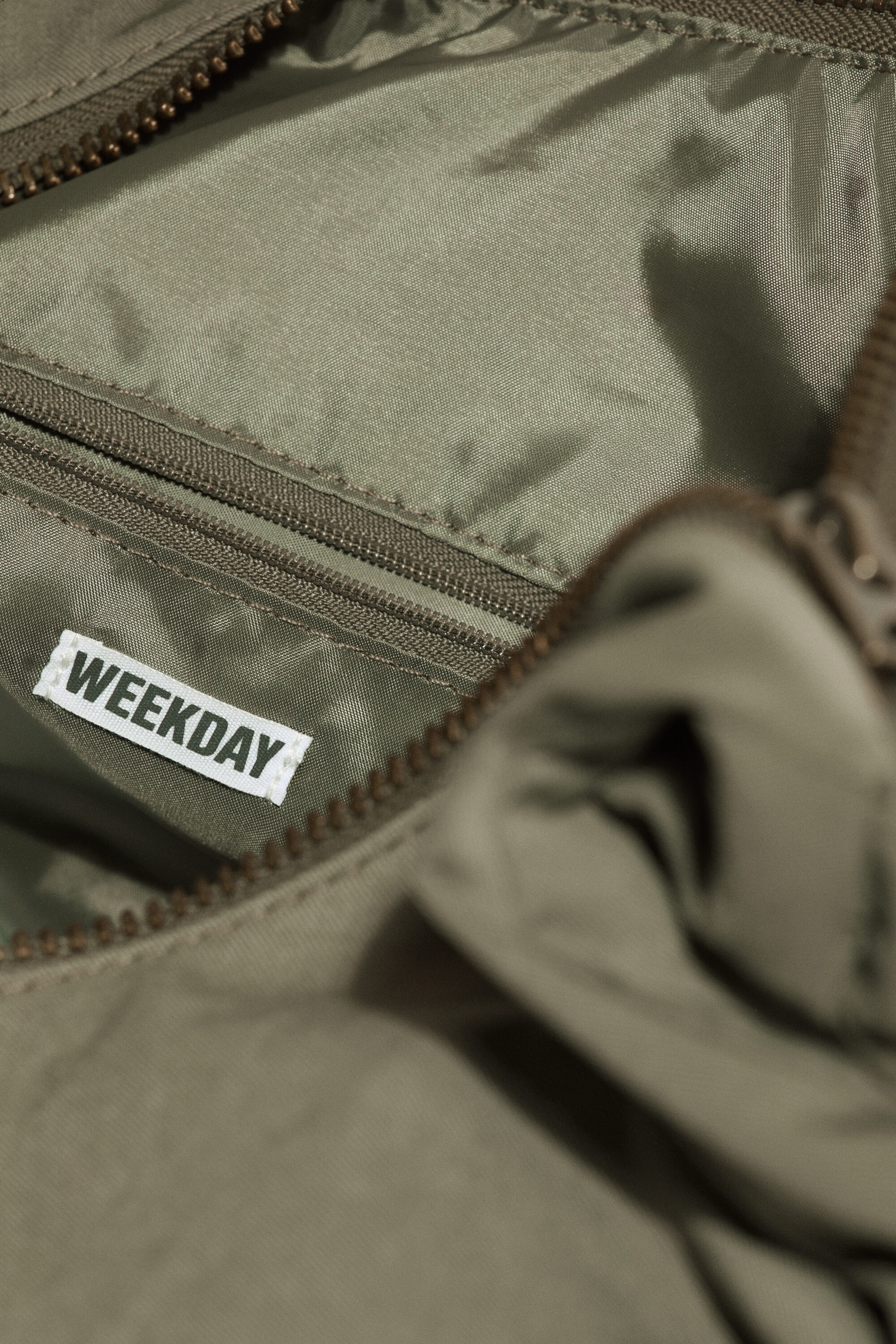 Khaki Green - Half‑circle crossbody bag - 4