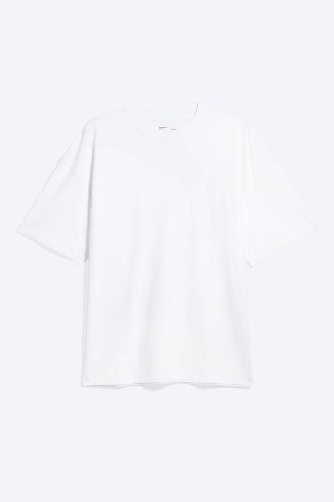 Oversized Boxy T-Shirt - White/Striped White/Dusty Purple/Washed Black/Dark Mole/Light Dusty Mole/Light Dusty Khaki Green/Washed Dark Brown - 1
