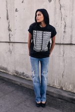 Black - Whitney printed tee - 2