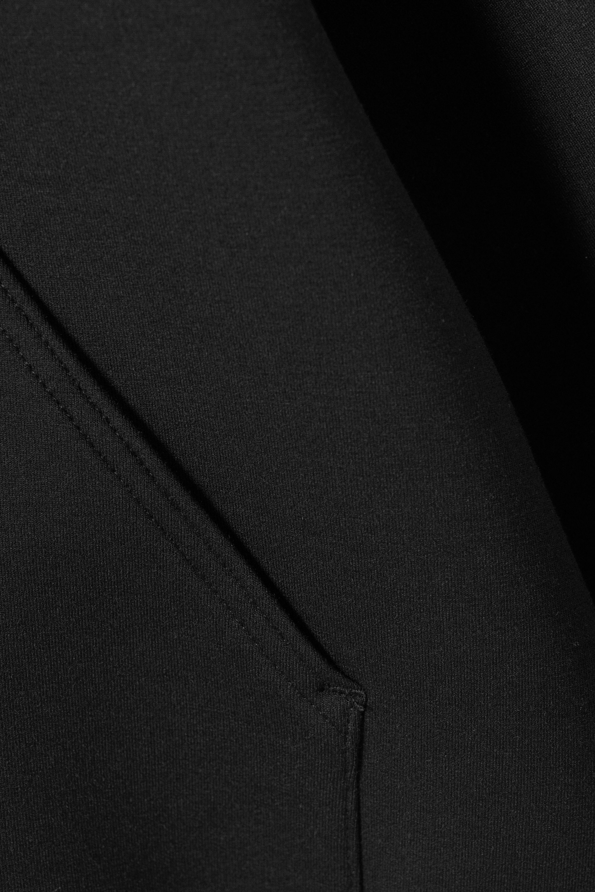 Black - Oversized Scuba Hoodie - 5