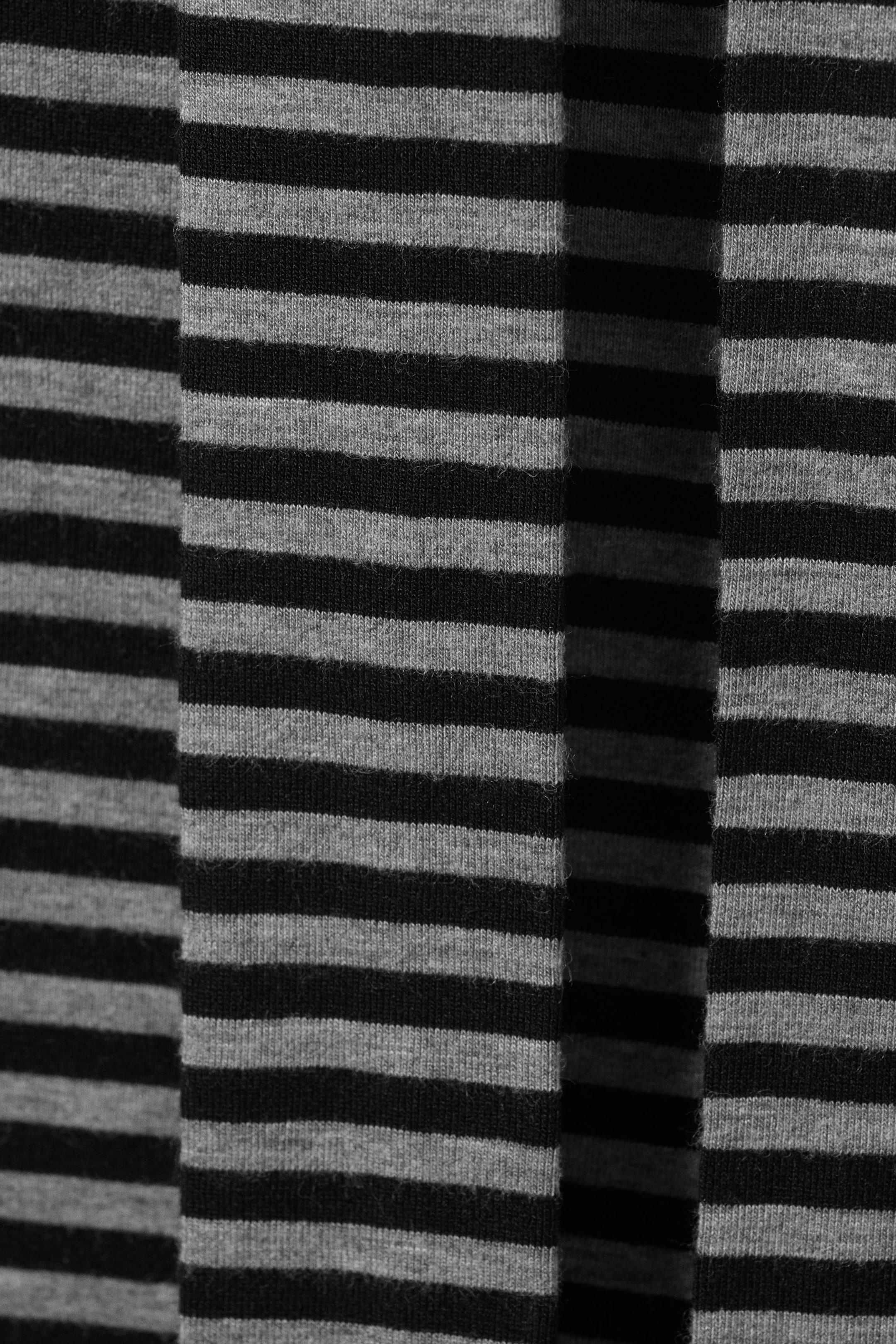 Striped Grey - Lyocell One-shoulder Tie Top - 2