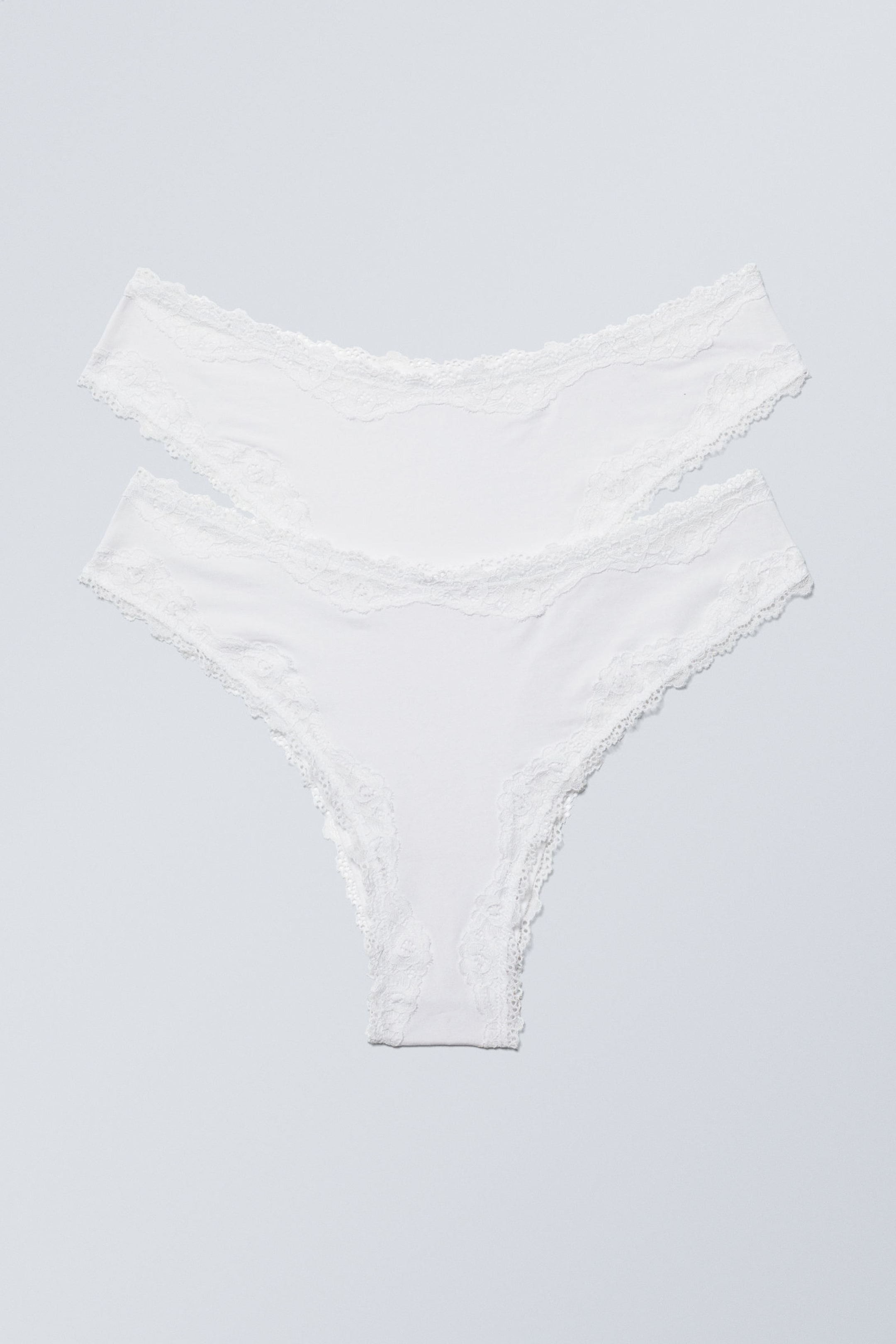 White - 2-pack Lace Briefs - 0