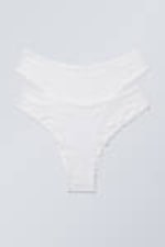 White - 2-pack Lace Briefs - 0