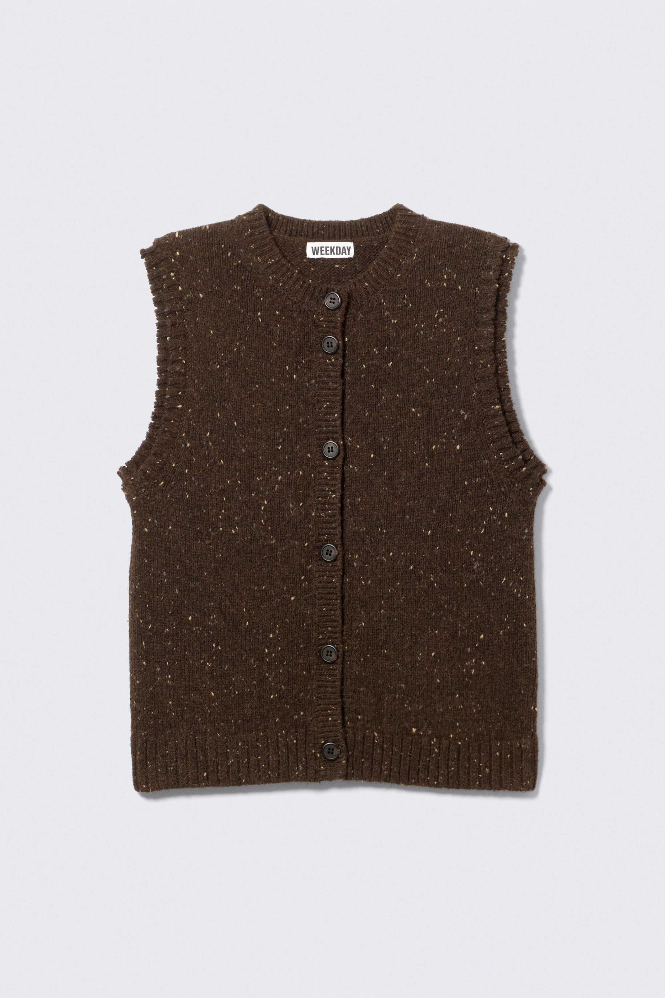 Visualizza immagine più grande: Gilet in misto lana - Marrone scuro mélange - DONNA | H&M IT 5