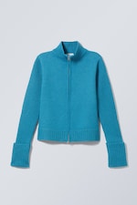 Bright Blue - Winona Zip Cardigan - 0