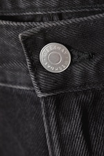 Tuned Black - Galaxy Mid Rise Loose Denim Shorts - 7