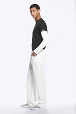 Dirty White - White - Meteor Low Rise Relaxed Straight Leg Jeans - 2