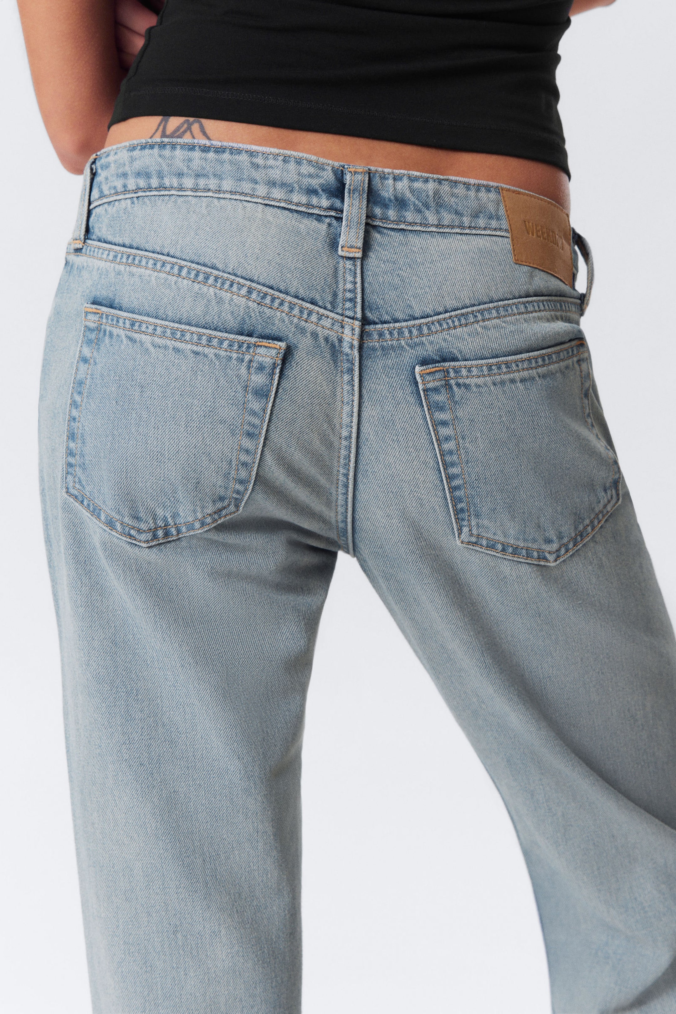 Brick Blue - Hellblau - Nova Low Waist Slim Bootcut Leg Jeans - 4