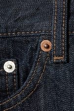 Blue Rinse – Donkerblauw - Space Mid Rise Relaxed Straight Leg Jeans - 6