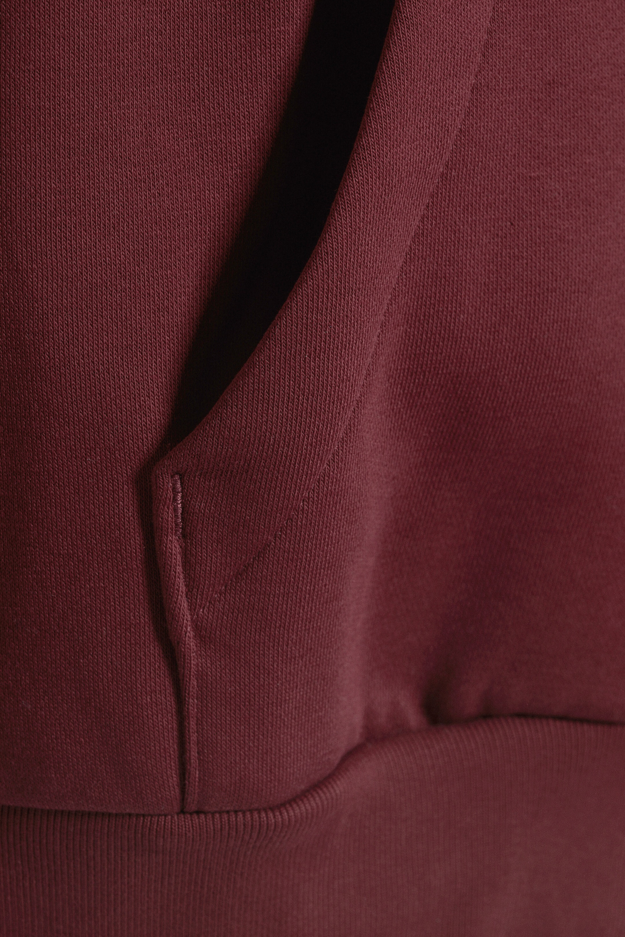 Burgundy - Loose fit hoodie - 2