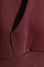 Burgundy - Loose fit hoodie - 1