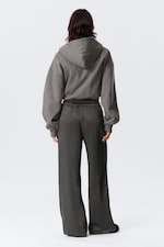 Gewaschenes Dunkelgrau - Pyjamahose aus gewaschenem Satin - 4