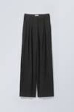 Black - Lilah Linen Mix Trousers - 0