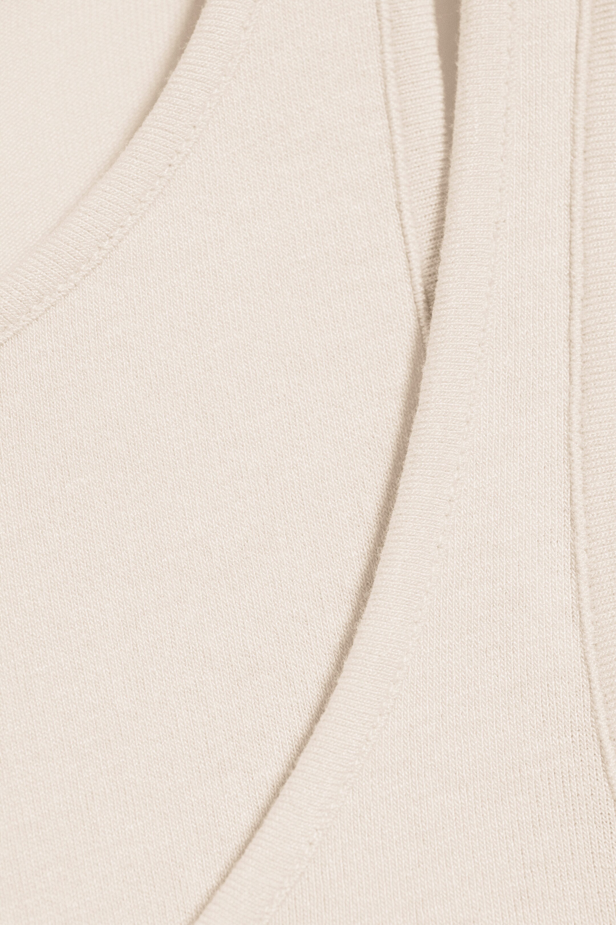 Light Beige - Nauwsluitende dubbellaagse jersey tank - 6