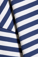 Gestreift in Weiß/Dunkelblau - Longsleeve-Shirt aus Baumwolle - 5