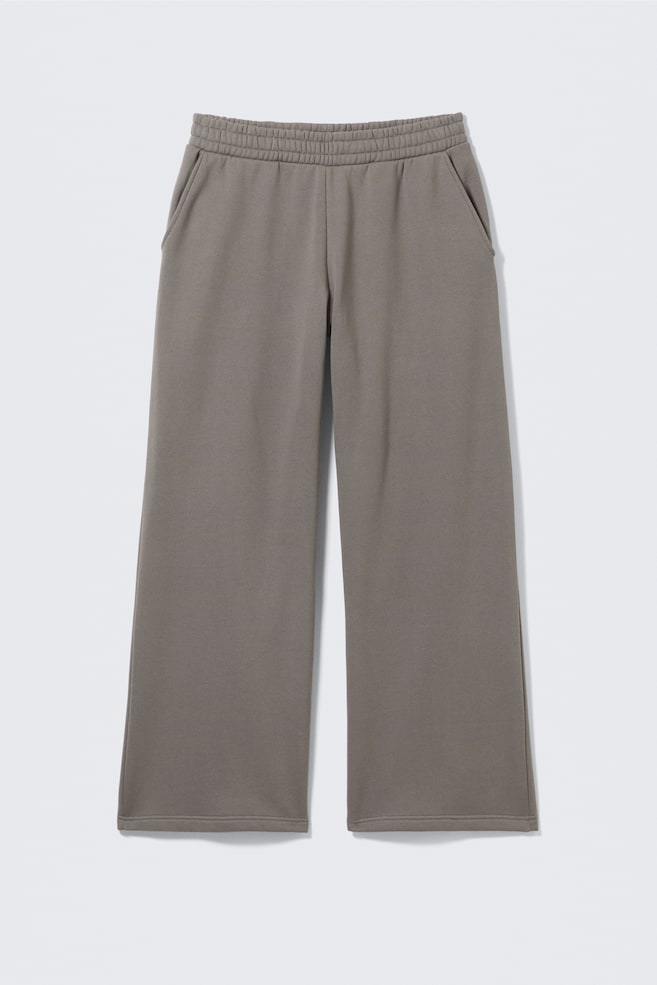 Pantalón de chándal grueso, largo y holgado - Gris/Negro/Gris jaspeado/Gris oscuro lavado - 1