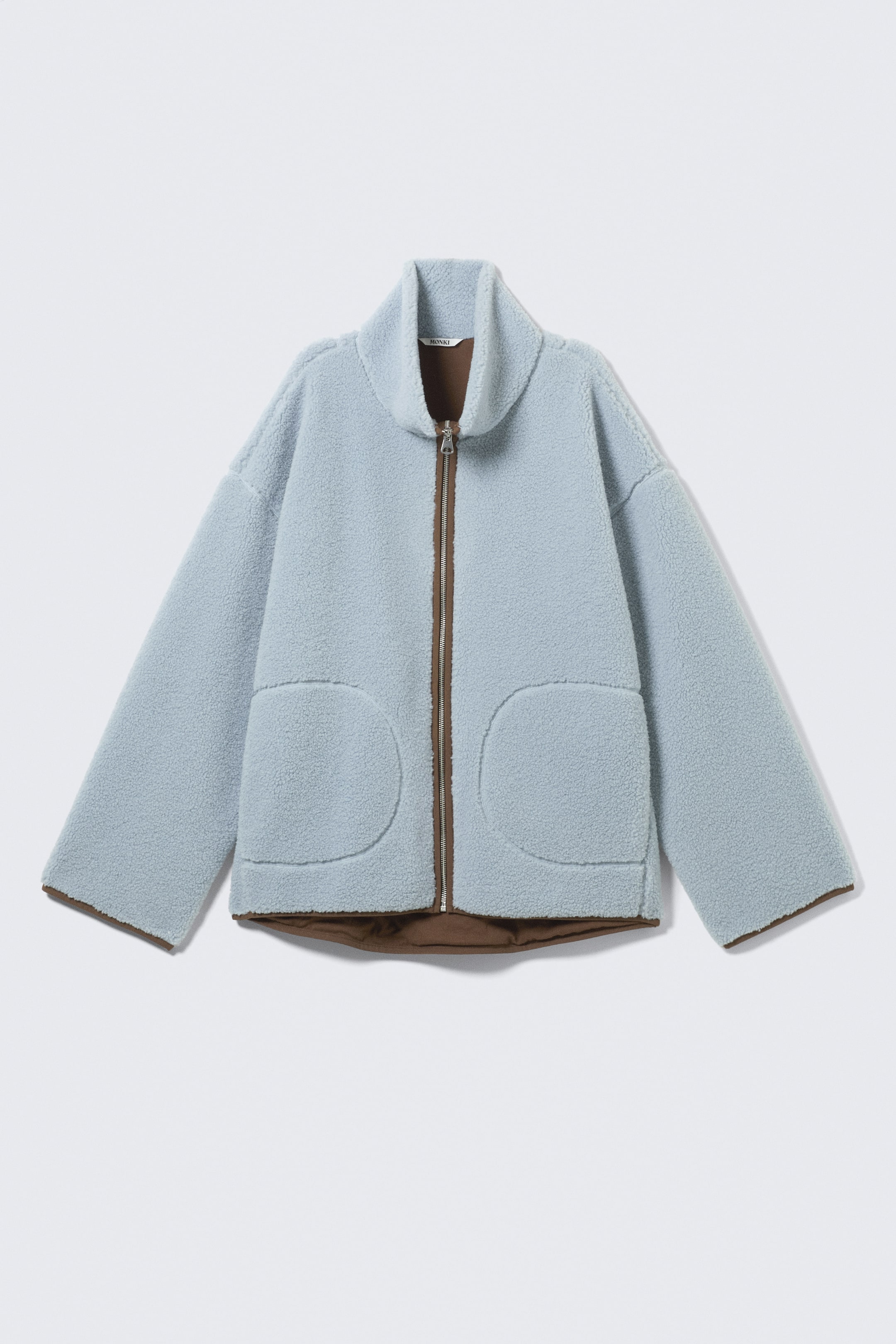 Visualizza immagine più grande: Giacca in pile Relaxed - Azzurro - Fodera marrone - DONNA | H&M IT 1