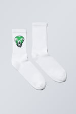 Cyber Skull - Graphic Sport Sock - 0