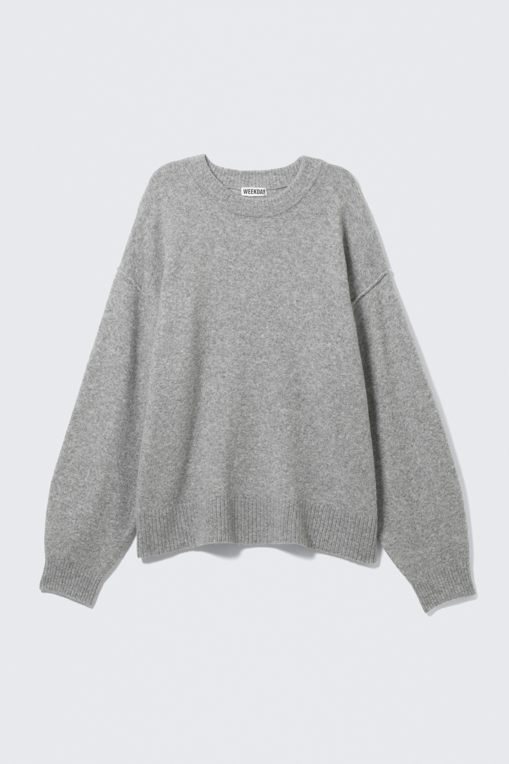 Größeres Bild ansehen: Relaxter Strickpullover - Grau meliert - Ladies | H&M DE 5