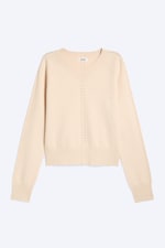 Lys støvet beige - Strikket genser - 4