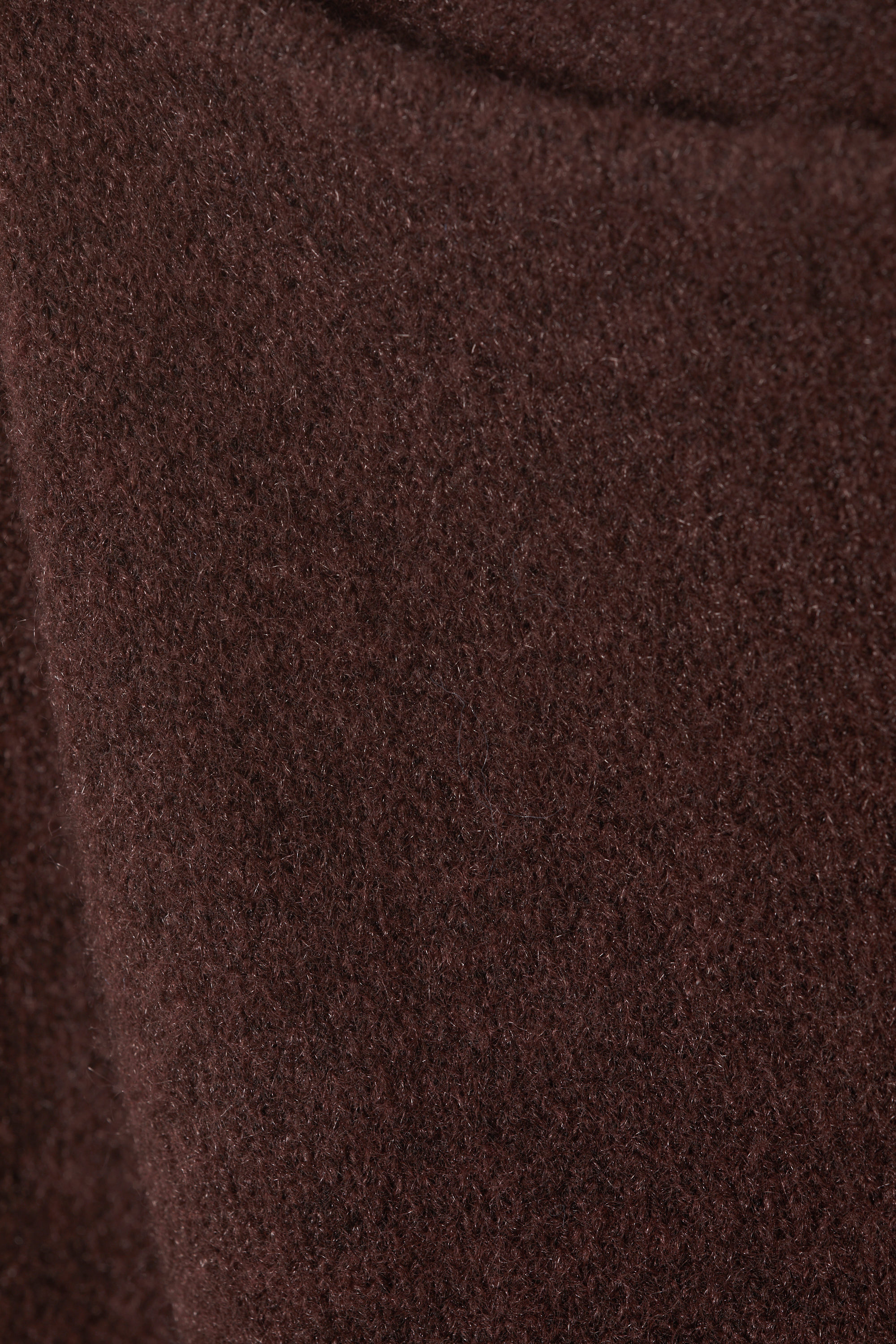 Marron foncé - Pull doux à col bateau - 4