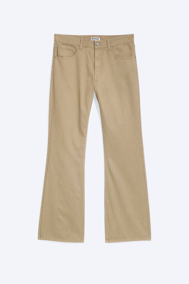 Mercury bootcut five-pocket trousers - Beige/Washed Dark Grey - 1