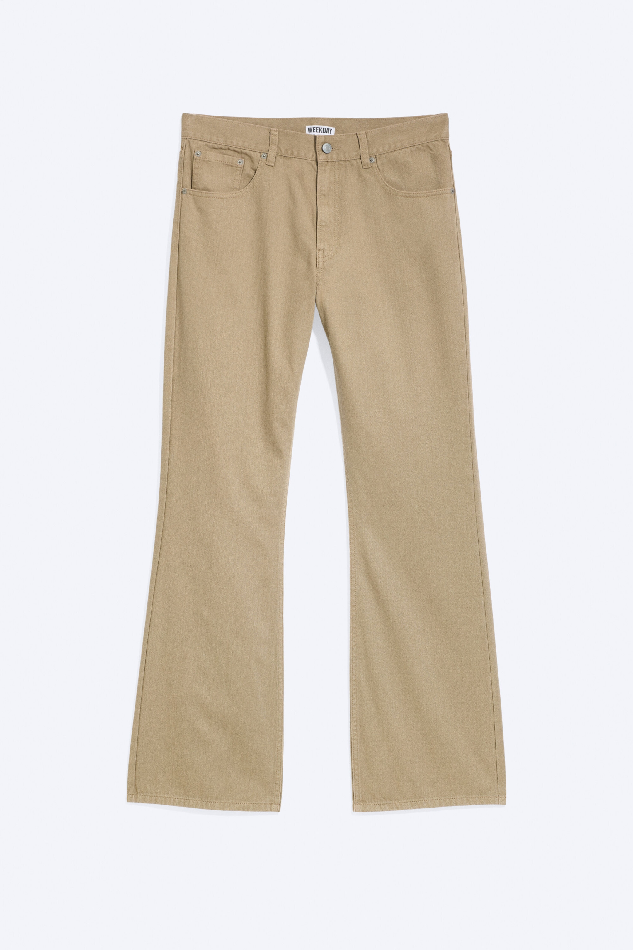 Beige - Pantalon Mercury bootcut 5 poches - 4