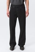 Black Rinse - Black - Mercury Mid Rise Relaxed Bootcut Leg Jeans - 1