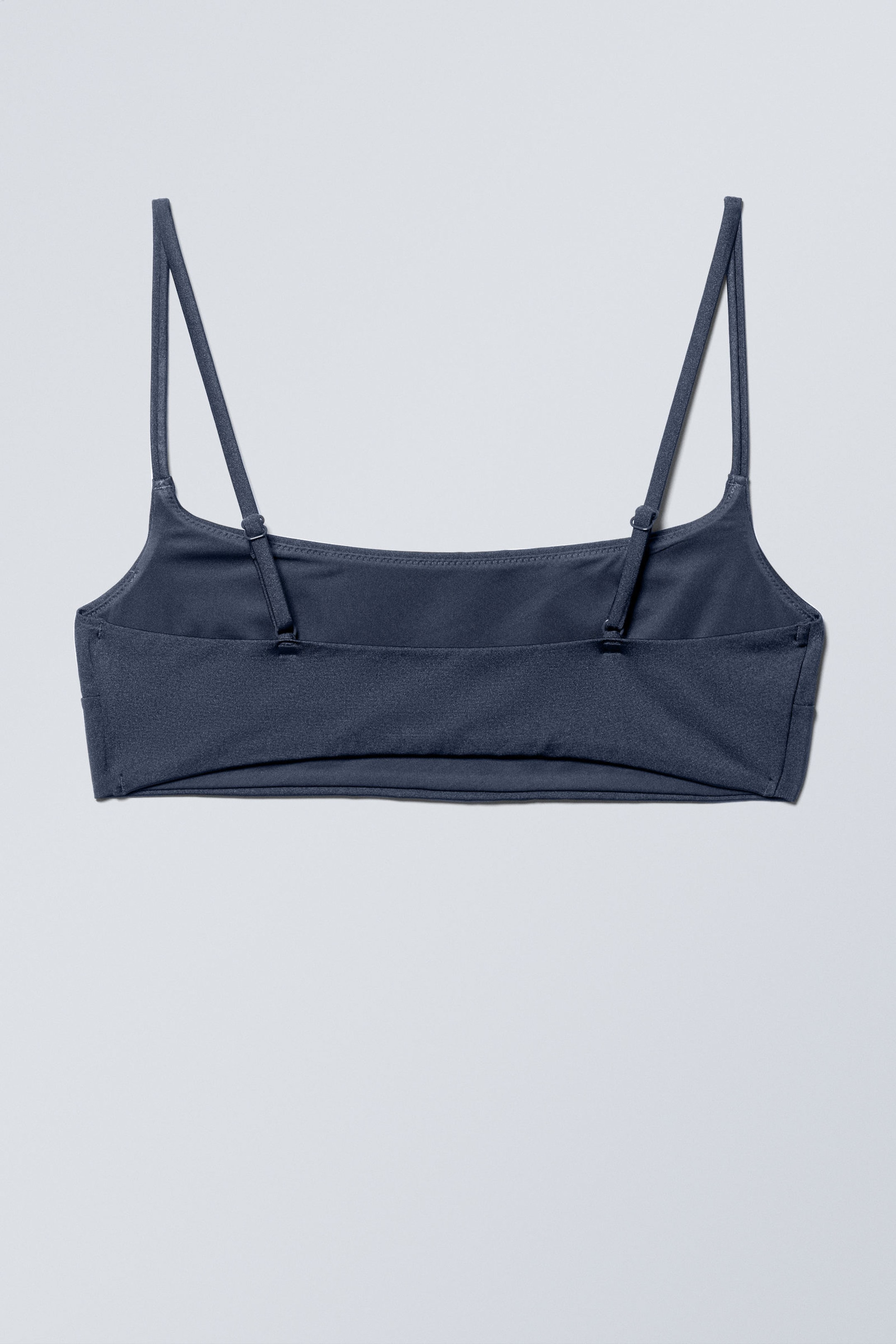 Dark Blue - Scoop Neck Bikini Top - 4