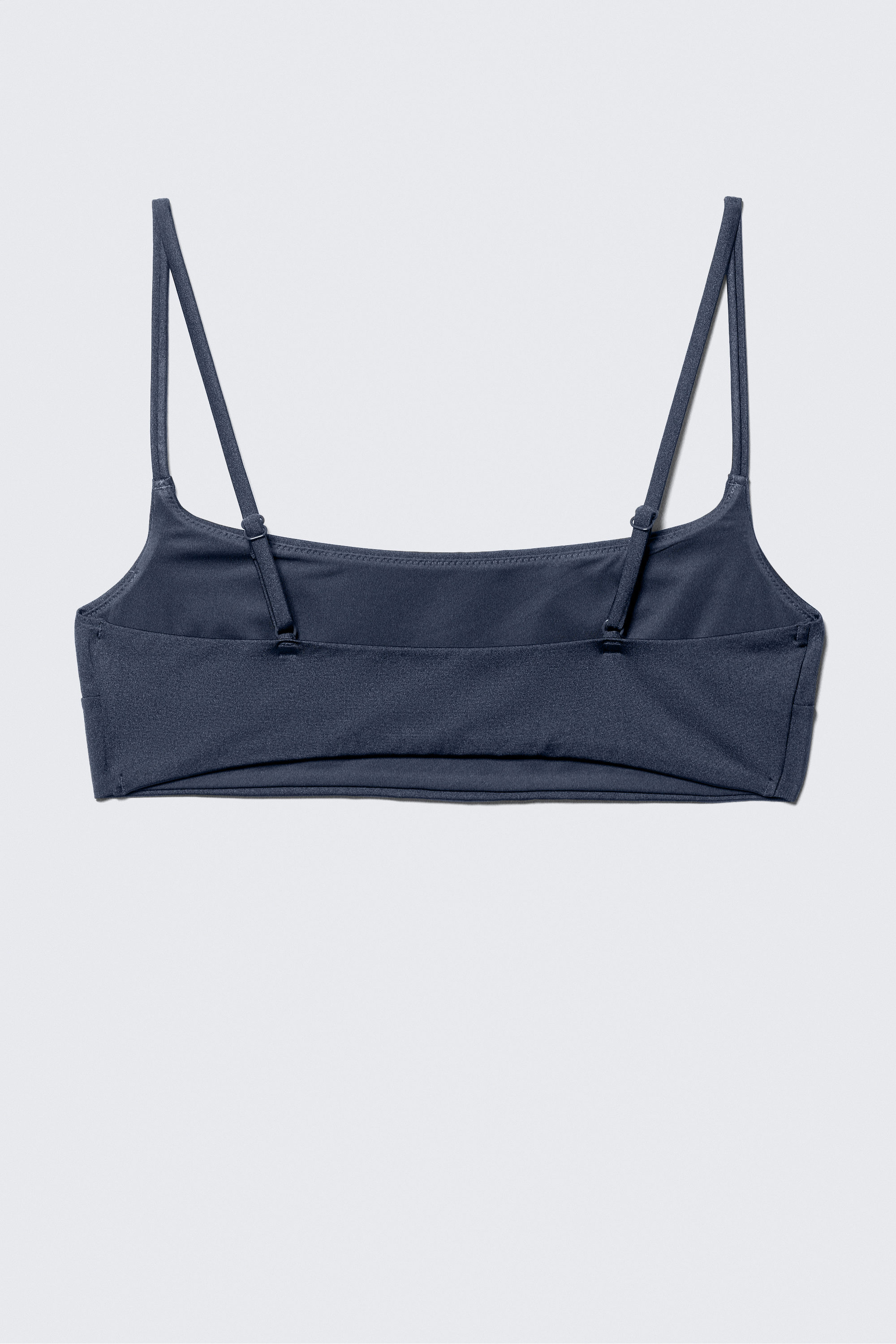 Dark Blue - Scoop Neck Bikini Top - 3